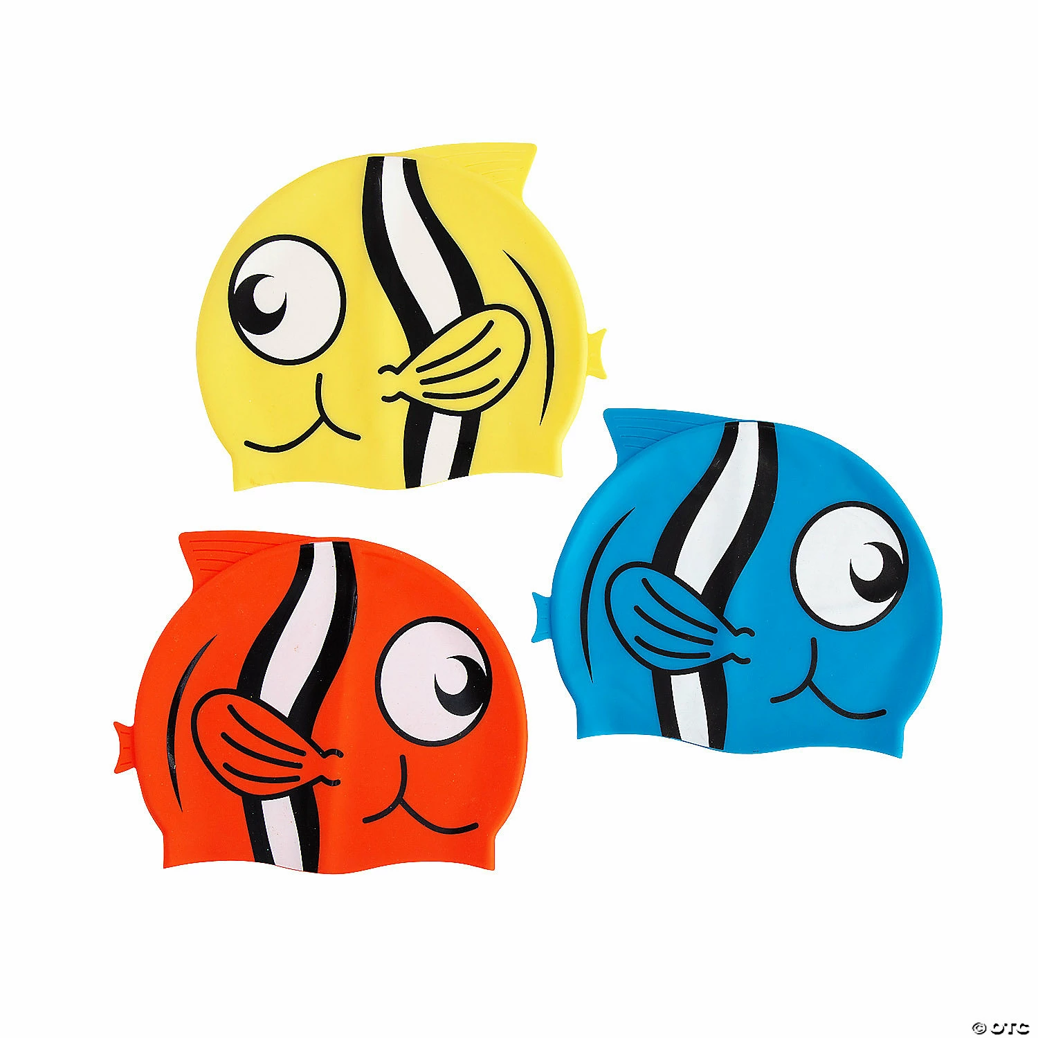 Brand new β€οΈ Tropical Fish-Shaped Swim Caps - 3 Pc. π§¨