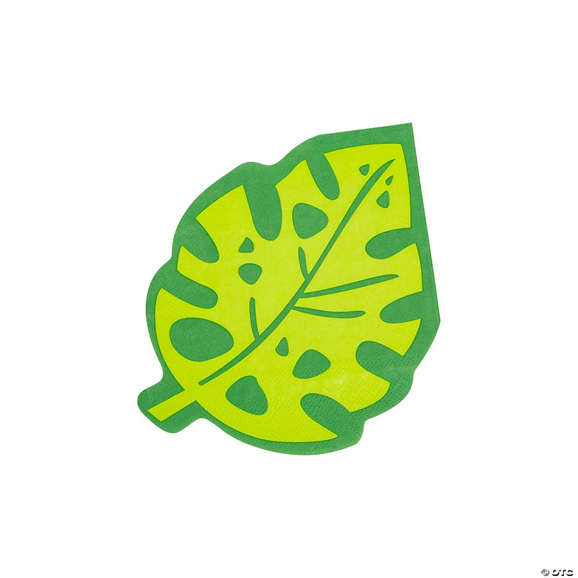 Wholesale ๐ Tropical Leaf-Shaped Luncheon Napkins - 16 Pc. ๐งจ