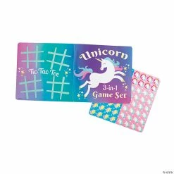 Budget 🌟 Unicorn 3-in-1 Game Sets - 12 Pc. ✔️
