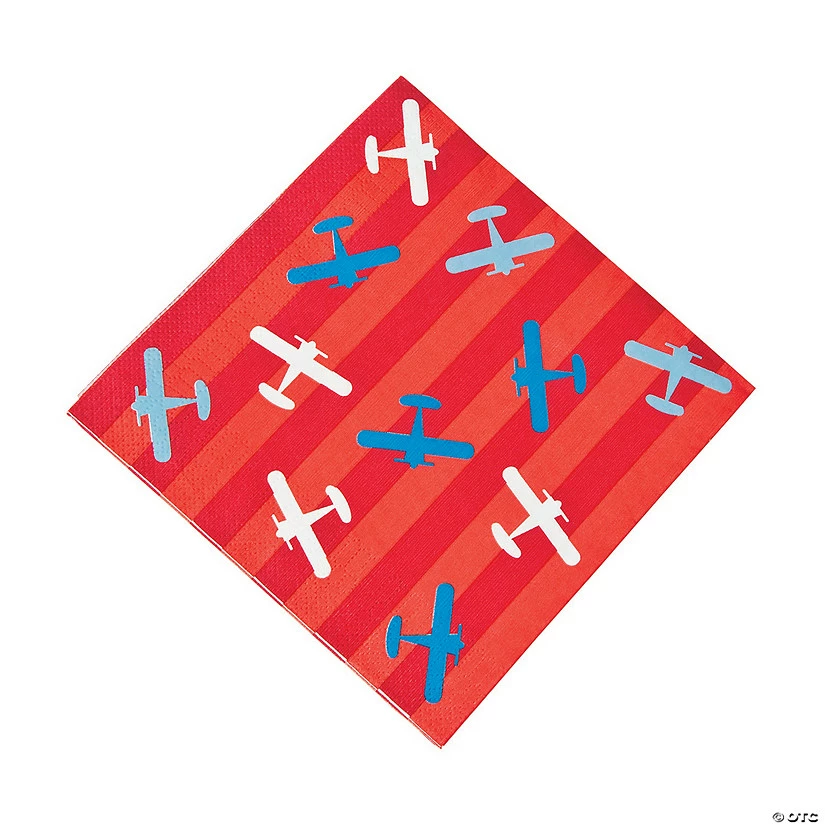 Flash Sale π Up & Away Airplane Luncheon Napkins - 16 Pc. π