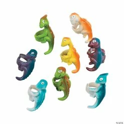 Best Sale 🌟 Vinyl Dinosaur Rings - 12 Pc. 🎉