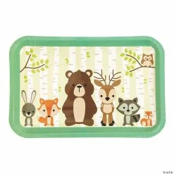 Best deal ⭐ Woodland Animal Party Rectangle Paper Dessert Plates - 8 Ct. 😀