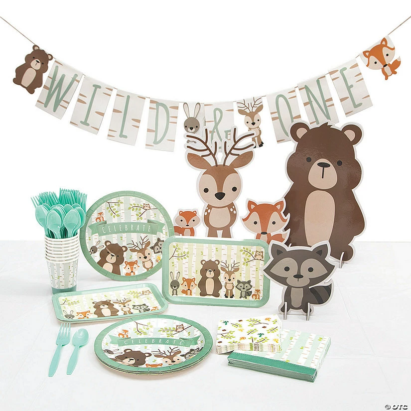 Flash Sale ๐ Woodland Tableware Kit for 8 Guests ๐