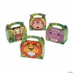 Outlet ✨ Zoo Adventure Favor Boxes - 12 Pc. ✔️