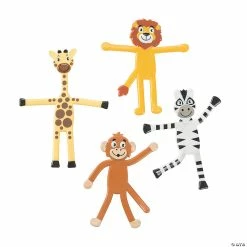 Cheapest 🔔 Zoo Animal Bendables - 24 Pc. 😀
