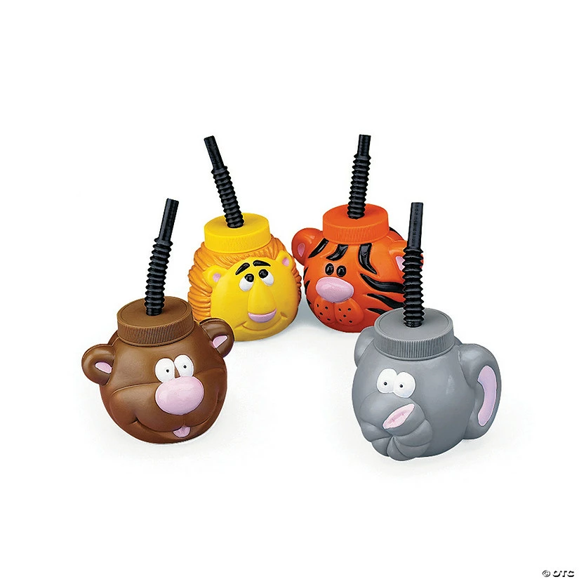 Best reviews of ๐งจ Zoo Animal Cups with Straws - 12 Ct. ๐