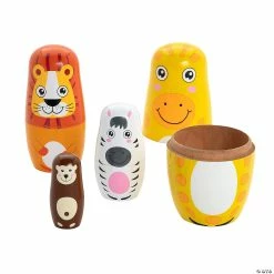 Brand new 🧨 Zoo Animal Nesting Dolls 🥰