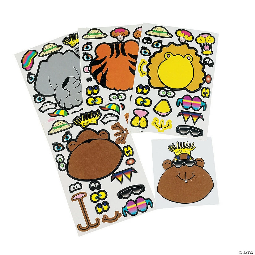 Cheap π Zoo Animal Sticker Sheets - 12 Pc. π§¨